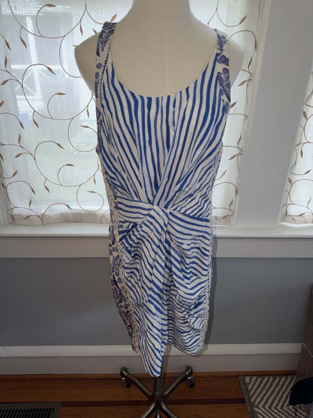Rebecca Minkoff size 12 Joshua Silk Twist Front Racerback Mini Dress